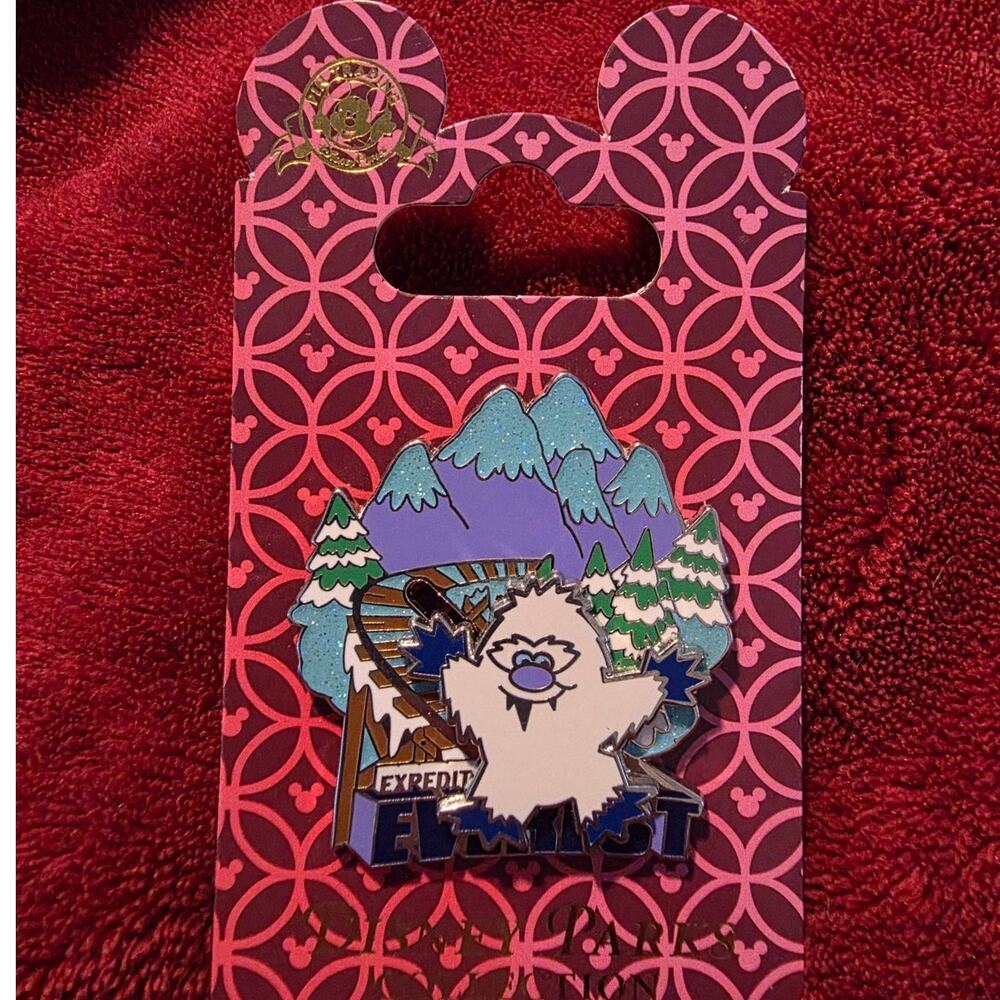 Disney Pin 2008 Everest Yeti Slider Pin Disney Parks Collection On Card
